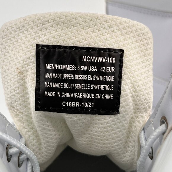 Lugz Convoy 6-Inch Boot Size 8.5W White Faux Leather Wide Water Resistant - Picture 15 of 16